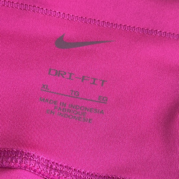 Nike Fast Dri Fit Tight Fit Mid Rise 7/8 Length Leggings Pink XLarge $70 NWT - Picture 9 of 16